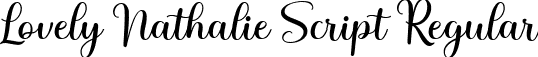 Lovely Nathalie Script Regular font - Lovely Nathalie.ttf