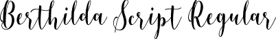 Berthilda Script Regular font - Berthilda Script.otf