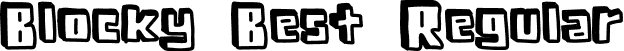 Blocky Best Regular font - Blocky Best.ttf