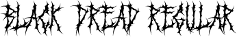 Black Dread Regular font - BlackDread-Regular.otf