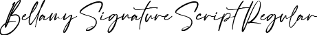 Bellamy Signature Script Regular font - Bellamy Signature.ttf