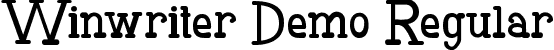 Winwriter Demo Regular font - WinwriterDemoRegular.ttf