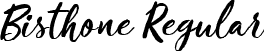 Bisthone Regular font - Bisthone.ttf