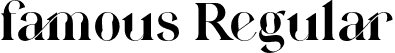 famous Regular font - font1-svg.otf