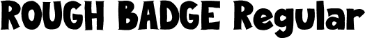 ROUGH BADGE Regular font - ROUGHBADGE.otf