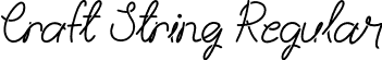 Craft String Regular font - CraftString-ZV97z.otf