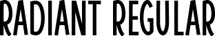 Radiant Regular font - Radiant.ttf