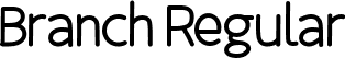 Branch Regular font - Branch.otf