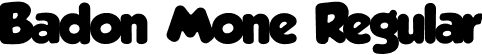 Badon Mone Regular font - BadonMone.otf