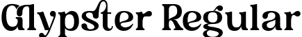 Glypster Regular font - Glypster-Regular.ttf