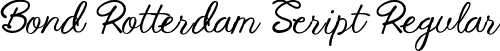 Bond Rotterdam Script Regular font - Bond-Rotterdam.ttf