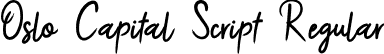 Oslo Capital Script Regular font - OsloCapitalScript.otf