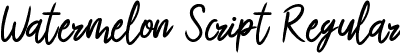 Watermelon Script Regular font - Watermelon.ttf