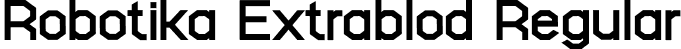 Robotika Extrablod Regular font - Robotika-Extrablod.otf