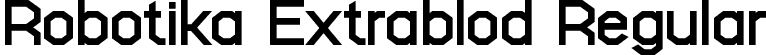 Robotika Extrablod Regular font - Robotika-Extrablod.ttf