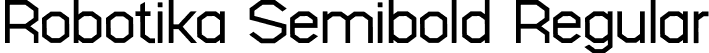 Robotika Semibold Regular font - Robotika-Semibold.otf