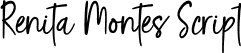 Renita Montes Script font - Renita Montes.otf