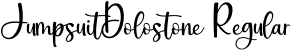 JumpsuitDolostone Regular font - JumpsuitDolostone.otf