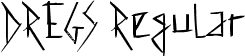 DREGS Regular font - DREGS.ttf