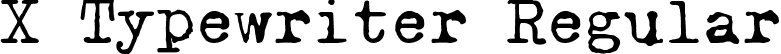 X Typewriter Regular font - XTypewriter-Regular.ttf