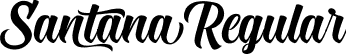 Santana Regular font - Santana.ttf