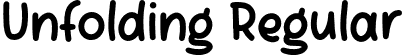 Unfolding Regular font - Unfolding Free.otf