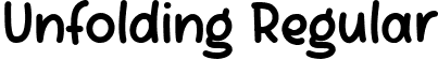 Unfolding Regular font - Unfolding Free.ttf