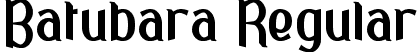 Batubara Regular font - BatubaraRegular.ttf