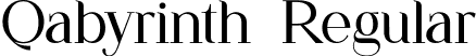 Qabyrinth Regular font - Qabyrinth.otf