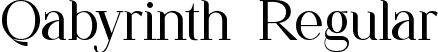 Qabyrinth Regular font - Qabyrinth.ttf