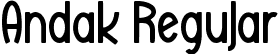 Andak Regular font - Andak.ttf