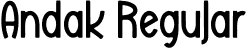 Andak Regular font - Andak.otf