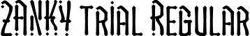 ZANKY trial Regular font - ZANKYtrial.ttf