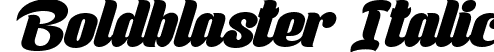 Boldblaster Italic font - Boldblaster-Italic.ttf