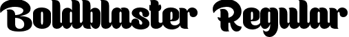 Boldblaster Regular font - Boldblaster-Regular.ttf