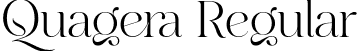 Quagera Regular font - Quagera.otf