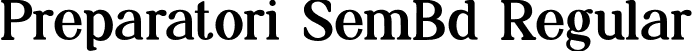 Preparatori SemBd Regular font - Preparatori-SemiBold.otf