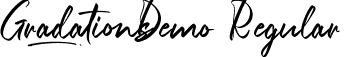 Gradations Demo Regular font - GradationsDemoRegular.ttf