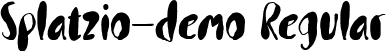 Splatzio-demo Regular font - Splatzio-demo.ttf