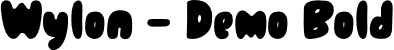 Wylon - Demo Bold font - Wylon-Demo.otf