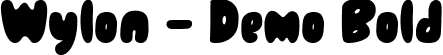 Wylon - Demo Bold font - Wylon-Demo.ttf