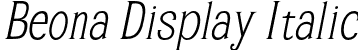 Beona Display Italic font - Beona Display copy.otf