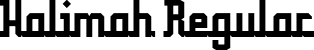 Halimah Regular font - Halimah.otf