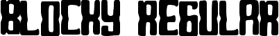 Blocky Regular font - Blocky.ttf