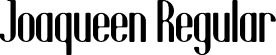 Joaqueen Regular font - Joaqueen.otf