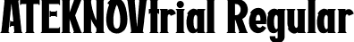 ATEKNOVtrial Regular font - ATEKNOVtrial.ttf