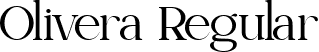 Olivera Regular font - Olivera-ZVxzB.ttf