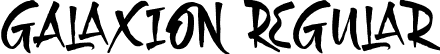 Galaxion Regular font - Galaxion Free.ttf