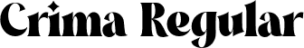 Crima Regular font - Crima Display.otf