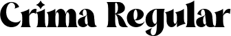 Crima Regular font - Crima Display.ttf